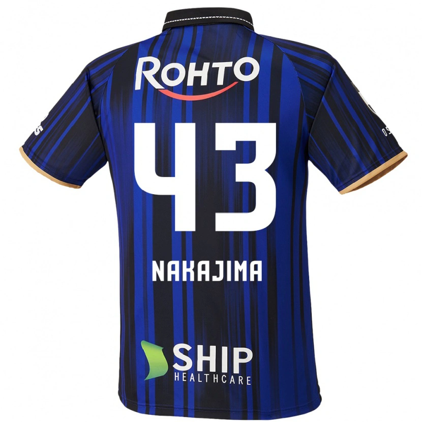 Danxen Børn Yugo Nakajima #43 Hvid Blå Sort Hjemmebane Spillertrøjer 2025/26 Trøje T-Shirt