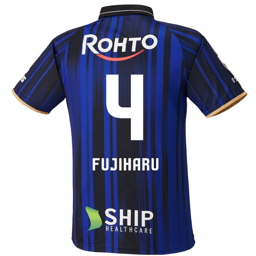 Danxen Børn Hiroki Fujiharu #4 Hvid Blå Sort Hjemmebane Spillertrøjer 2025/26 Trøje T-Shirt