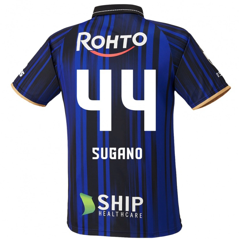 Danxen Børn Ryusei Sugano #44 Hvid Blå Sort Hjemmebane Spillertrøjer 2025/26 Trøje T-Shirt