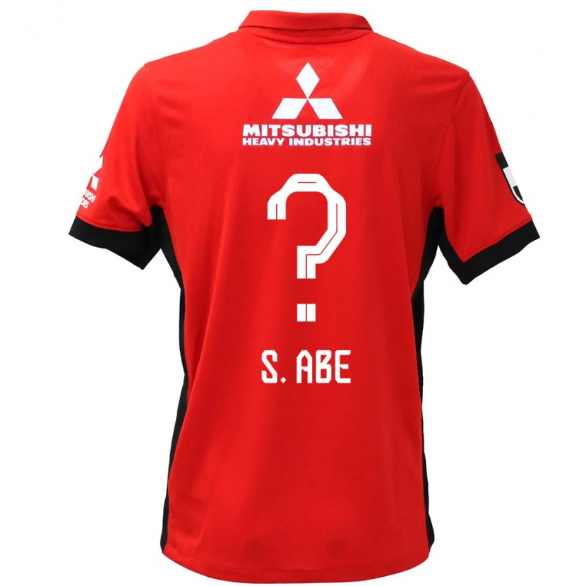Danxen Børn Shintaro Abe #0 Rød Hvid Hjemmebane Spillertrøjer 2025/26 Trøje T-Shirt