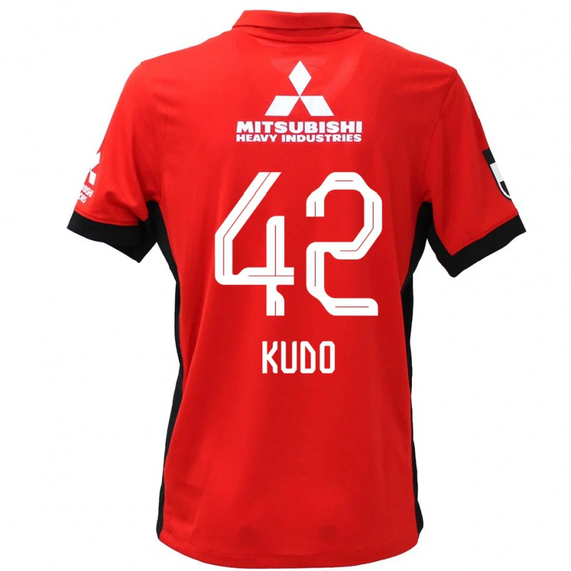 Danxen Børn Kota Kudo #42 Hvid Sort Hjemmebane Spillertrøjer 2025/26 Trøje T-Shirt