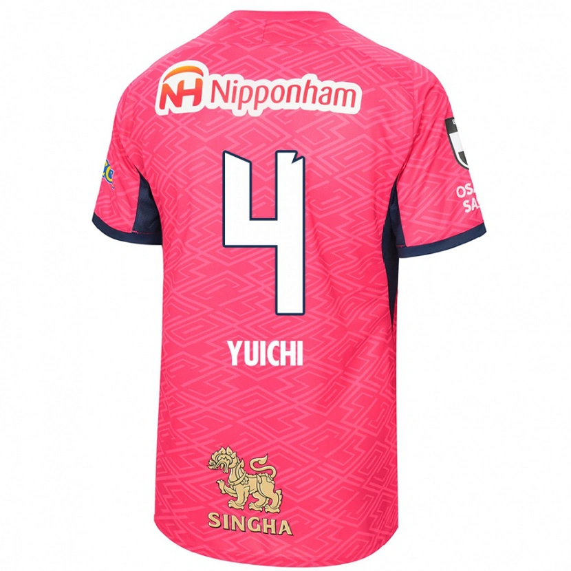 Danxen Børn Yuichi Hirano #4 Hvid Sakura Pink Hjemmebane Spillertrøjer 2025/26 Trøje T-Shirt