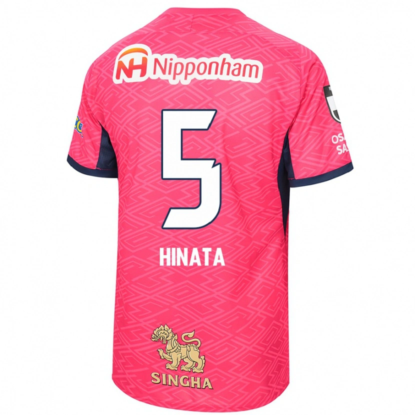 Danxen Børn Hinata Kida #5 Hvid Sakura Pink Hjemmebane Spillertrøjer 2025/26 Trøje T-Shirt