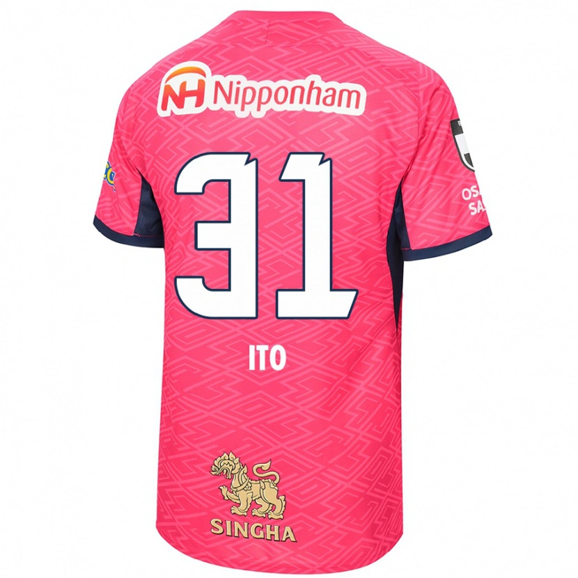 Danxen Børn Nagomu Ito #31 Hvid Sakura Pink Hjemmebane Spillertrøjer 2025/26 Trøje T-Shirt