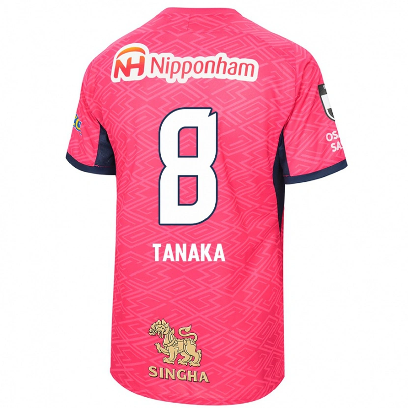 Danxen Børn Tomoko Tanaka #8 Hvid Sakura Pink Hjemmebane Spillertrøjer 2025/26 Trøje T-Shirt