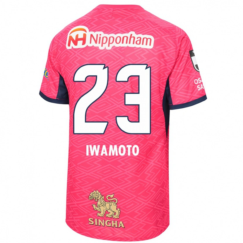 Danxen Børn Marino Iwamoto #23 Hvid Sakura Pink Hjemmebane Spillertrøjer 2025/26 Trøje T-Shirt