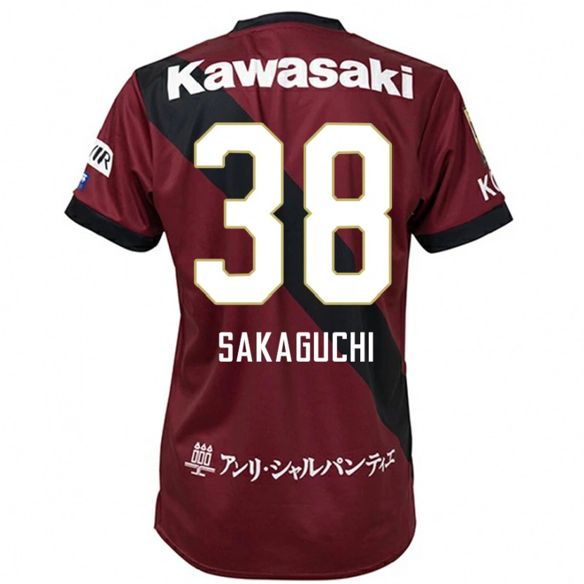 Danxen Børn Yuki Sakaguchi #38 Hvid Sort Hjemmebane Spillertrøjer 2025/26 Trøje T-Shirt