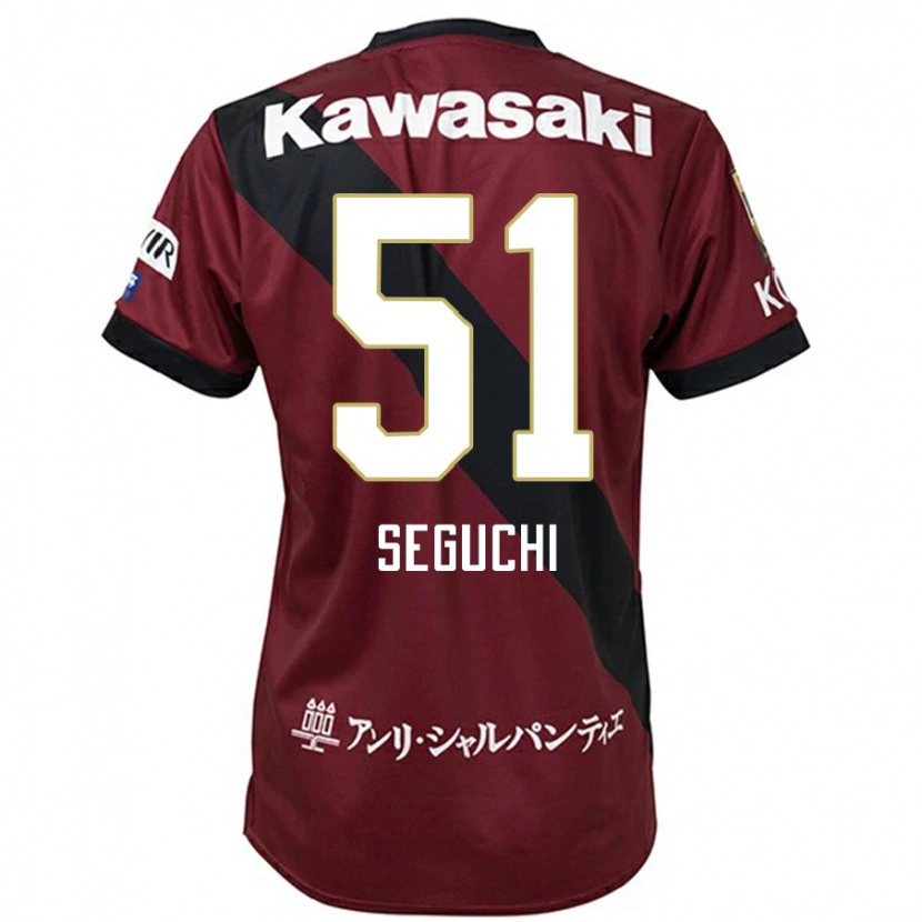 Danxen Børn Taiga Seguchi #51 Hvid Sort Hjemmebane Spillertrøjer 2025/26 Trøje T-Shirt
