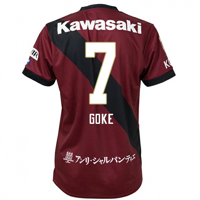 Danxen Børn Yuta Goke #7 Hvid Sort Hjemmebane Spillertrøjer 2025/26 Trøje T-Shirt