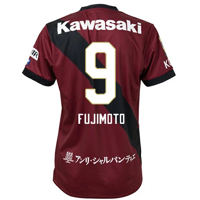 Danxen Børn Noriaki Fujimoto #9 Hvid Sort Hjemmebane Spillertrøjer 2025/26 Trøje T-Shirt