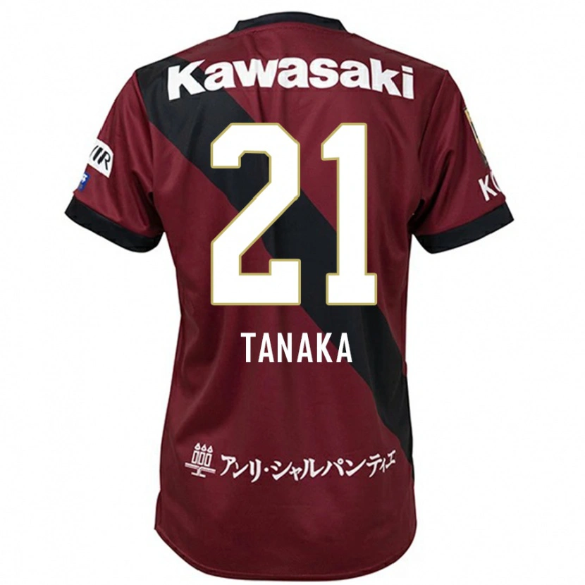 Danxen Børn Junya Tanaka #21 Hvid Sort Hjemmebane Spillertrøjer 2025/26 Trøje T-Shirt