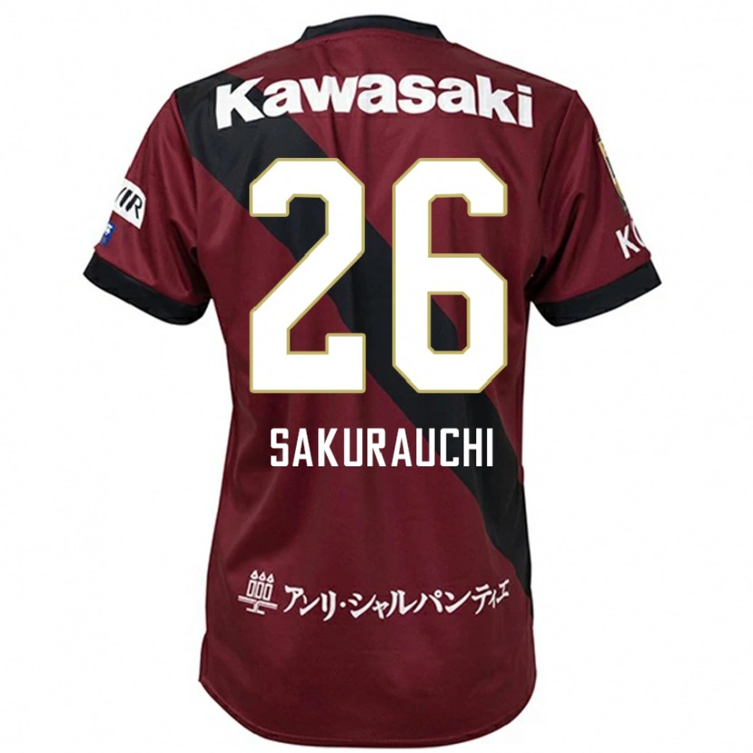 Danxen Børn Nagisa Sakurauchi #26 Hvid Sort Hjemmebane Spillertrøjer 2025/26 Trøje T-Shirt