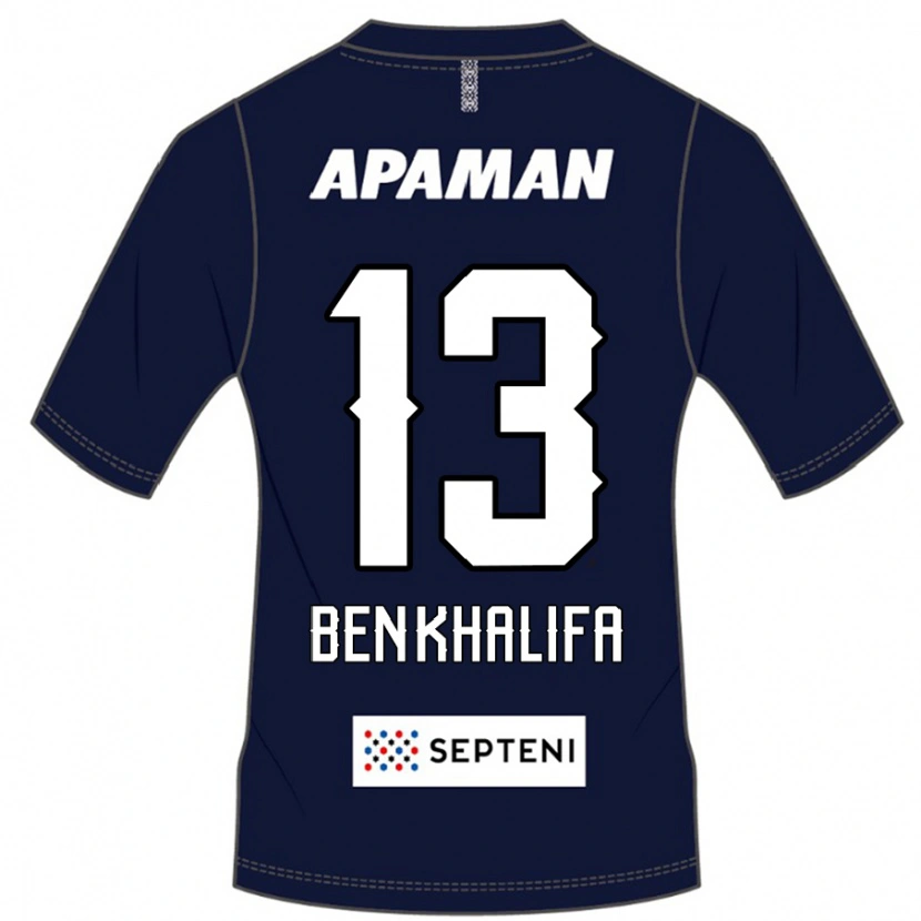 Danxen Børn Nassim Ben Khalifa #13 Lysegrå Hjemmebane Spillertrøjer 2025/26 Trøje T-Shirt