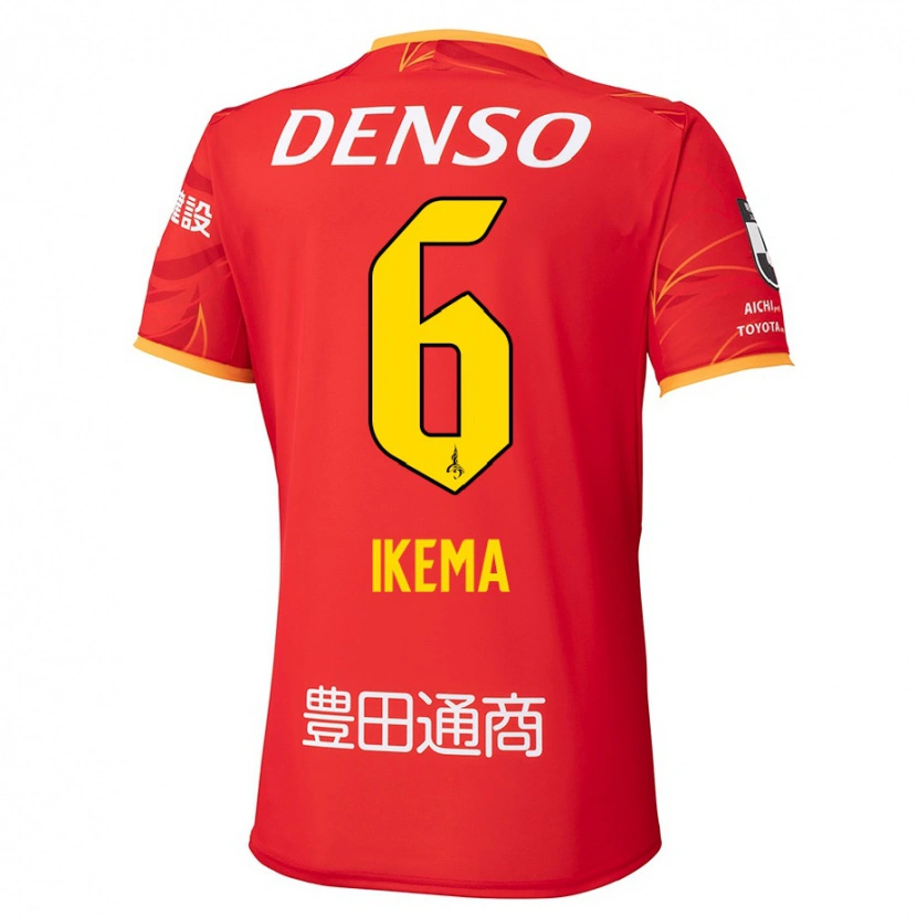 Danxen Børn Kano Ikema #6 Hvid Rød Hjemmebane Spillertrøjer 2025/26 Trøje T-Shirt