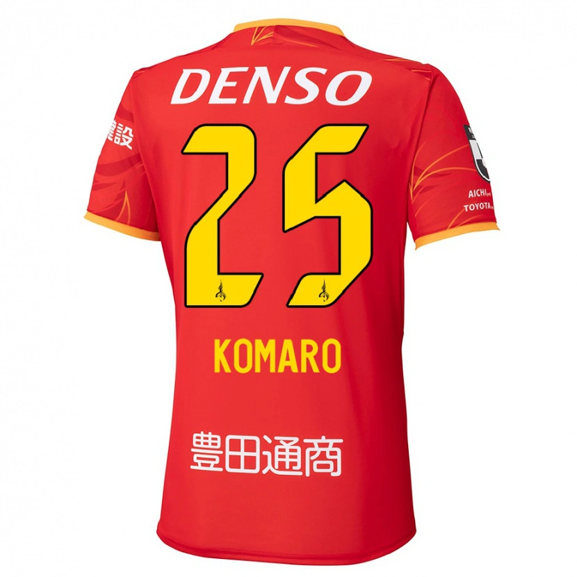 Danxen Børn Shuta Komaro #25 Hvid Rød Hjemmebane Spillertrøjer 2025/26 Trøje T-Shirt