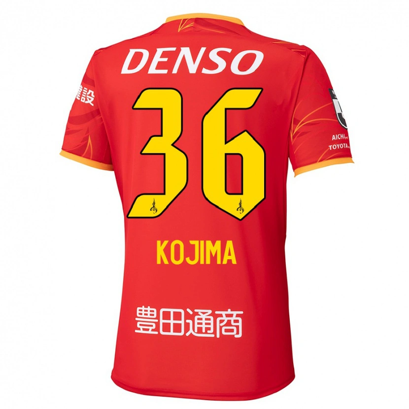 Danxen Børn Aoto Kojima #36 Hvid Rød Hjemmebane Spillertrøjer 2025/26 Trøje T-Shirt