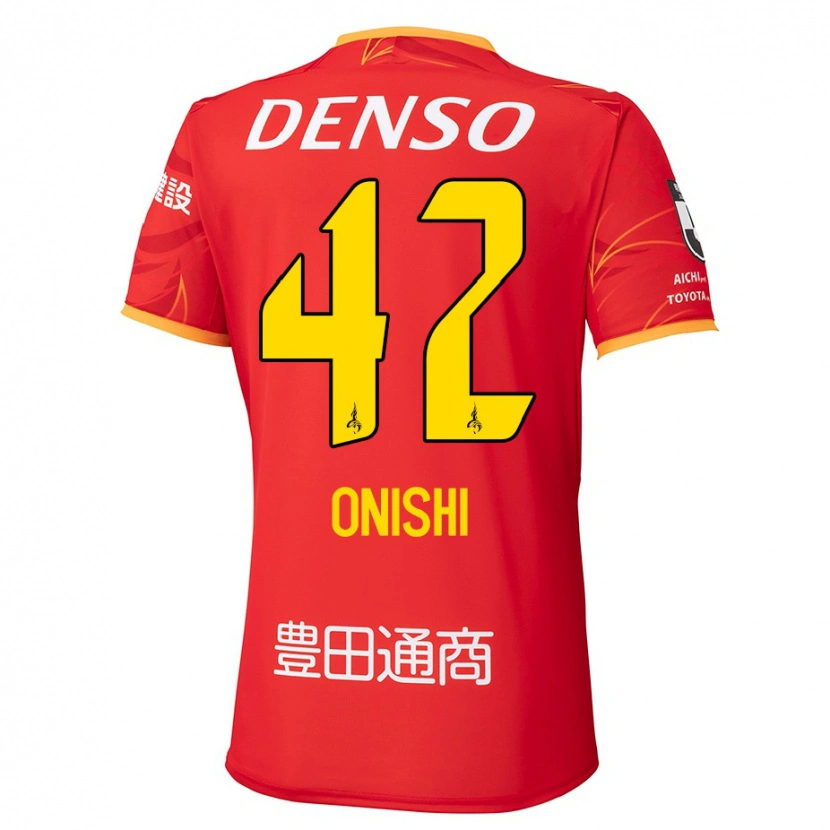Danxen Børn Ritsu Onishi #42 Hvid Rød Hjemmebane Spillertrøjer 2025/26 Trøje T-Shirt