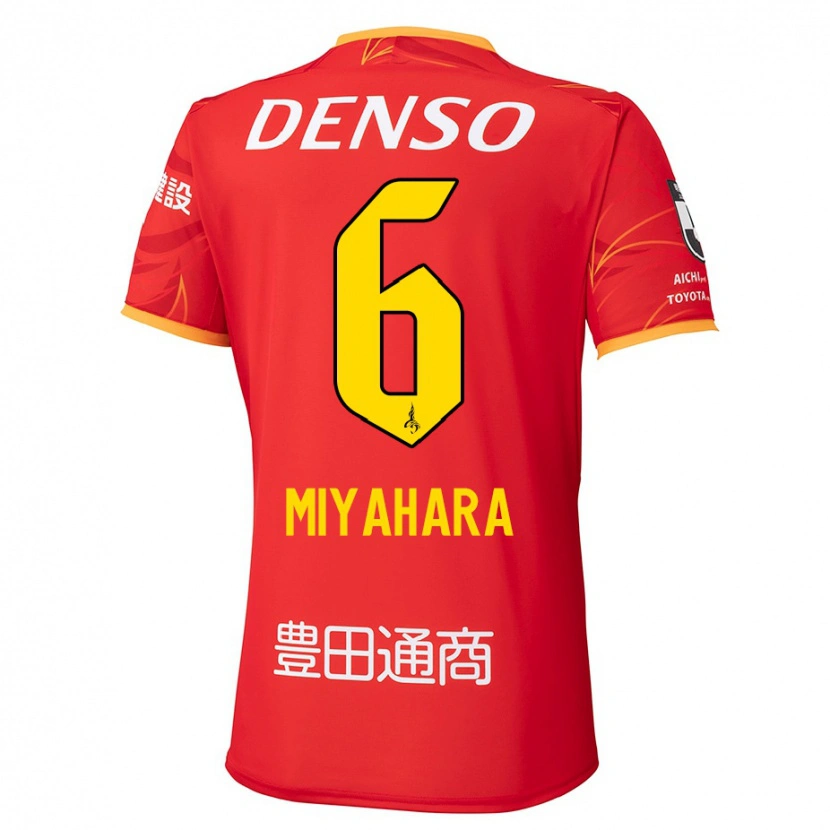Danxen Børn Kazuya Miyahara #6 Hvid Rød Hjemmebane Spillertrøjer 2025/26 Trøje T-Shirt