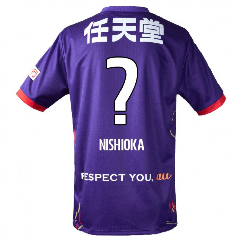 Danxen Børn Yuma Nishioka #0 Hvid Lilla Sort Hjemmebane Spillertrøjer 2025/26 Trøje T-Shirt