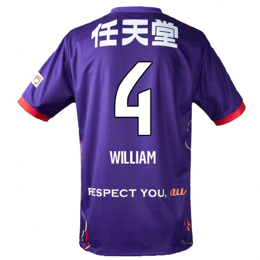 Danxen Børn Patrick William #4 Hvid Lilla Sort Hjemmebane Spillertrøjer 2025/26 Trøje T-Shirt