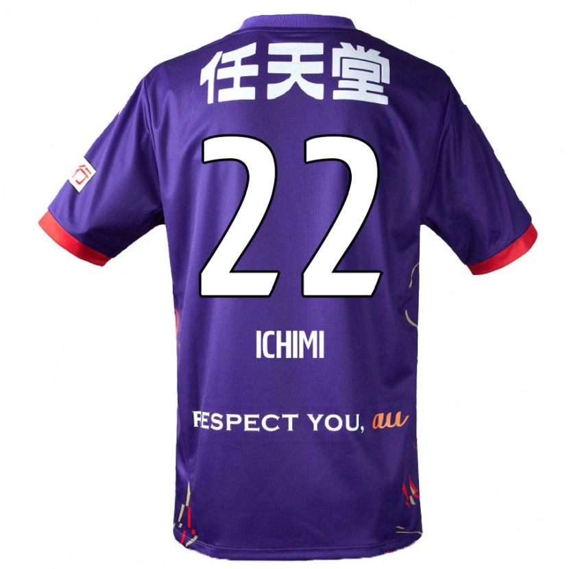 Danxen Børn Kazunari Ichimi #22 Hvid Lilla Sort Hjemmebane Spillertrøjer 2025/26 Trøje T-Shirt