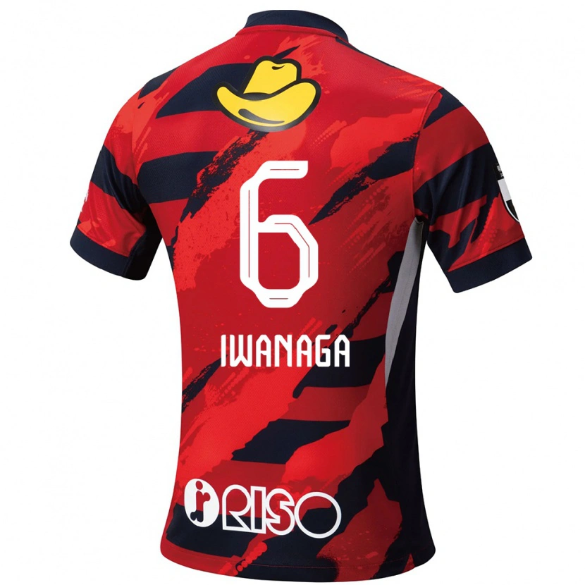 Danxen Børn Yoshiki Iwanaga #6 Hvid Sort Hjemmebane Spillertrøjer 2025/26 Trøje T-Shirt