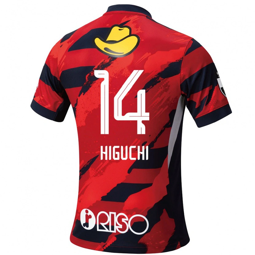 Danxen Børn Yuta Higuchi #14 Hvid Sort Hjemmebane Spillertrøjer 2025/26 Trøje T-Shirt