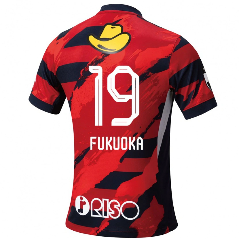 Danxen Børn Yuwa Fukuoka #19 Hvid Sort Hjemmebane Spillertrøjer 2025/26 Trøje T-Shirt