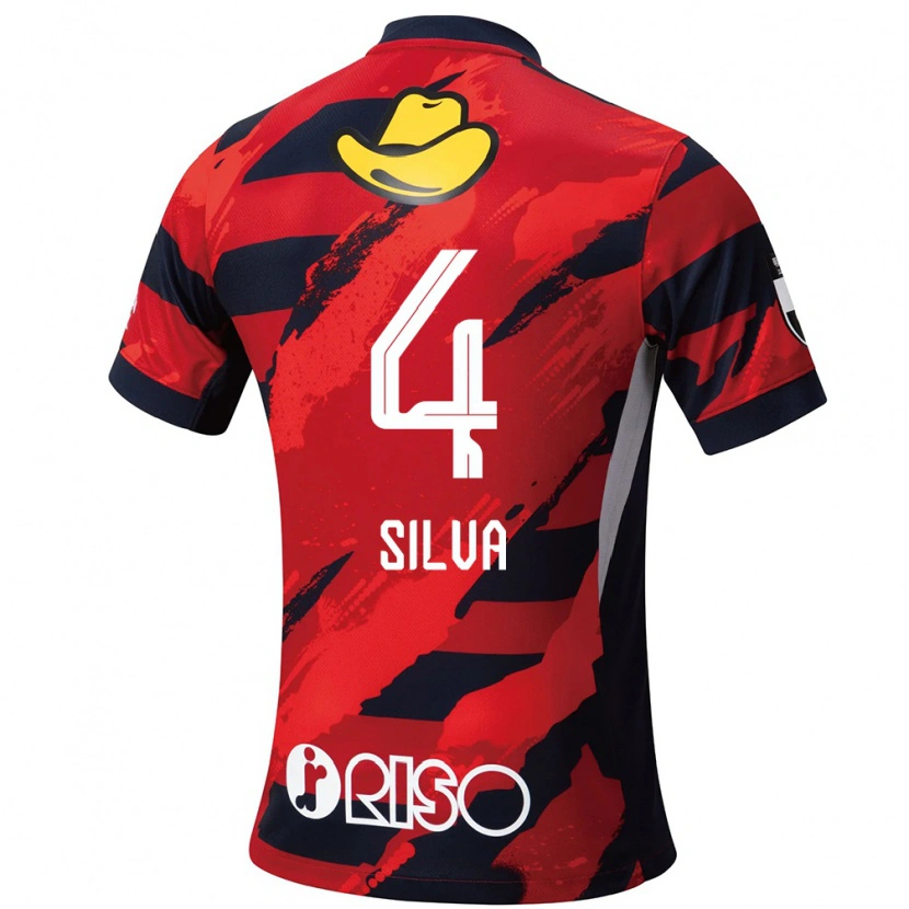 Danxen Børn Leo Silva #4 Hvid Sort Hjemmebane Spillertrøjer 2025/26 Trøje T-Shirt