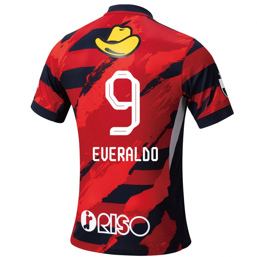 Danxen Børn Everaldo #9 Hvid Sort Hjemmebane Spillertrøjer 2025/26 Trøje T-Shirt