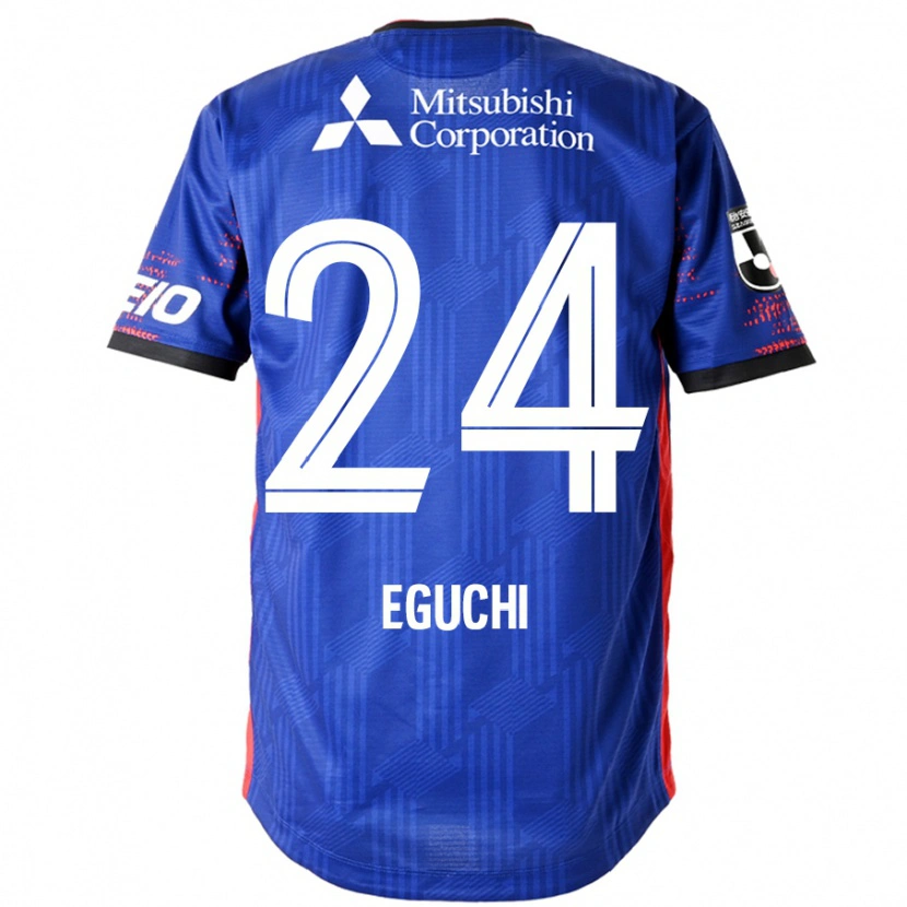 Danxen Børn Kaito Eguchi #24 Hvid Sort Hjemmebane Spillertrøjer 2025/26 Trøje T-Shirt