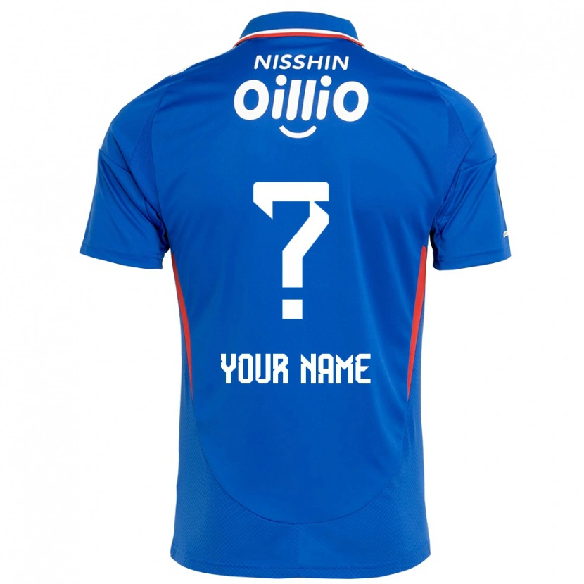 Danxen Børn Dit Navn #0 Hvid Royal Blå Hjemmebane Spillertrøjer 2025/26 Trøje T-Shirt