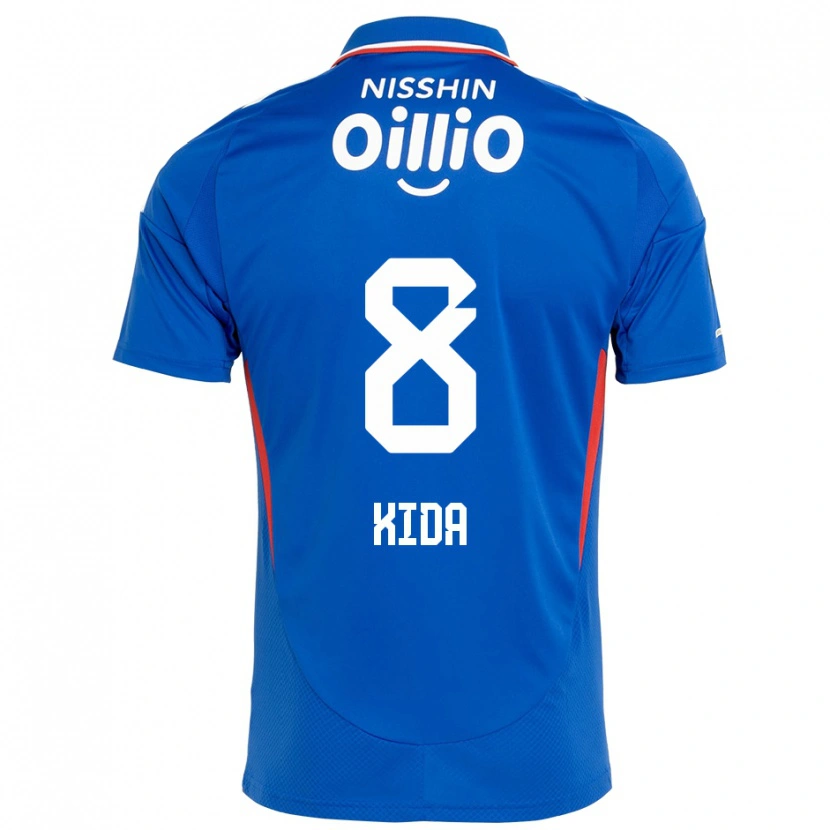Danxen Børn Takuya Kida #8 Hvid Royal Blå Hjemmebane Spillertrøjer 2025/26 Trøje T-Shirt