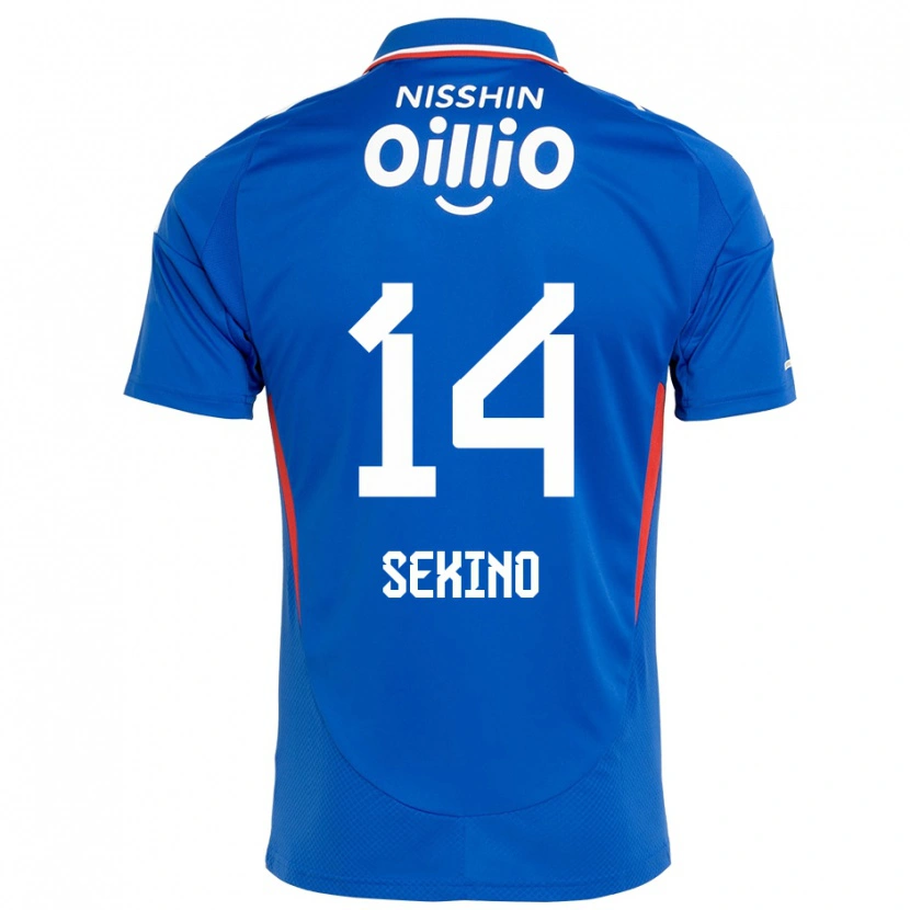 Danxen Børn Aiki Sekino #14 Hvid Royal Blå Hjemmebane Spillertrøjer 2025/26 Trøje T-Shirt