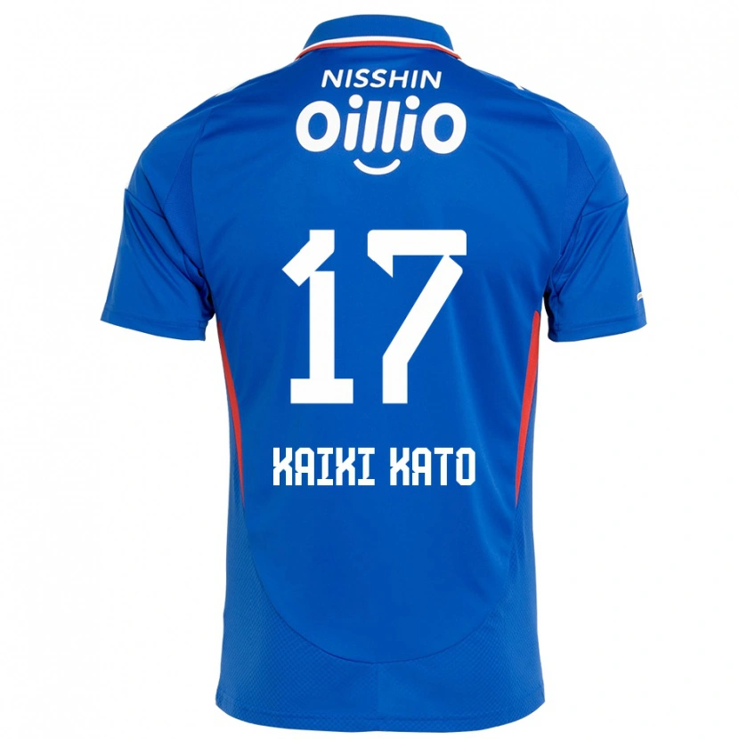 Danxen Børn Kaiki Kato #17 Hvid Royal Blå Hjemmebane Spillertrøjer 2025/26 Trøje T-Shirt