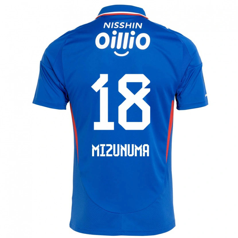 Danxen Børn Kota Mizunuma #18 Hvid Royal Blå Hjemmebane Spillertrøjer 2025/26 Trøje T-Shirt