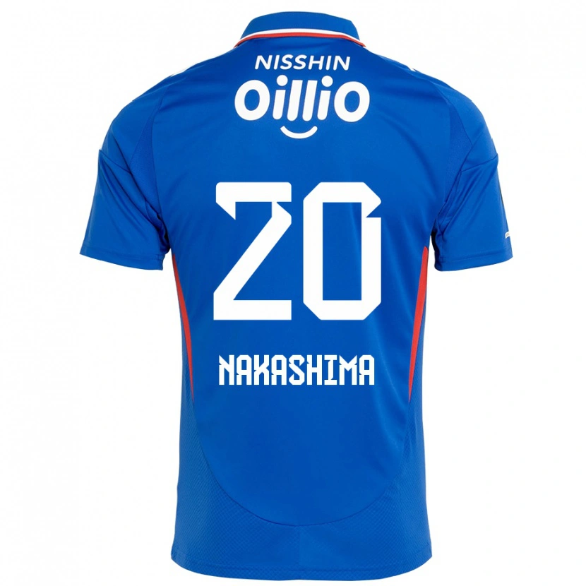 Danxen Børn Rikuto Nakashima #20 Hvid Royal Blå Hjemmebane Spillertrøjer 2025/26 Trøje T-Shirt