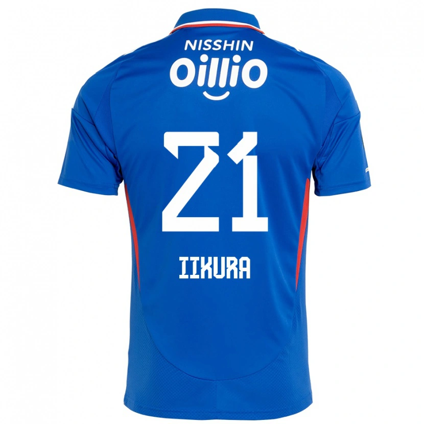 Danxen Børn Hiroki Iikura #21 Hvid Royal Blå Hjemmebane Spillertrøjer 2025/26 Trøje T-Shirt