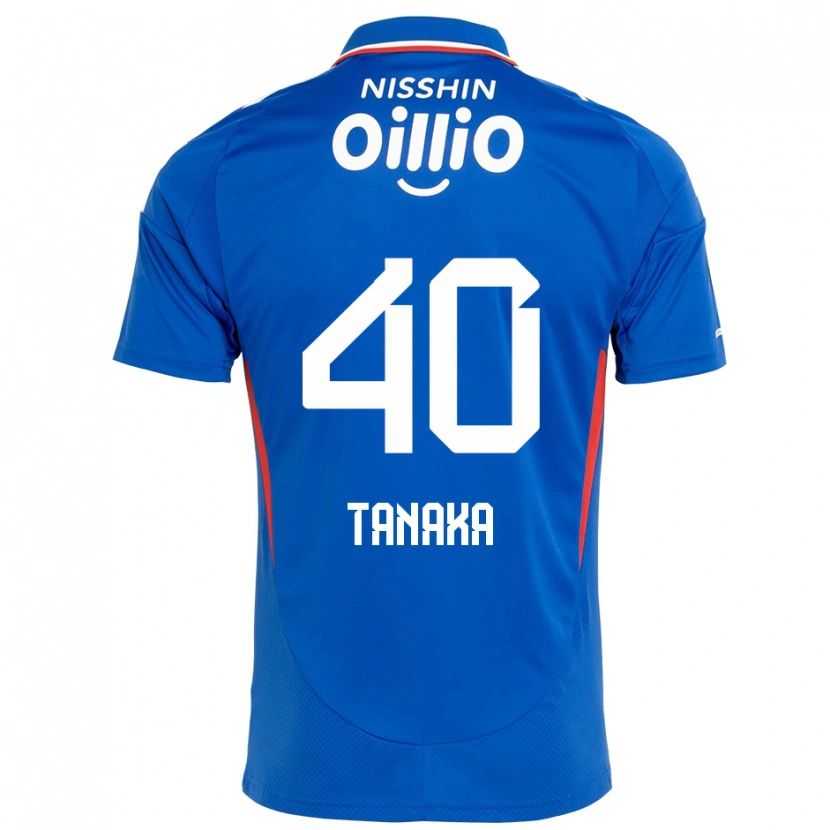 Danxen Børn Hiei Tanaka #40 Hvid Royal Blå Hjemmebane Spillertrøjer 2025/26 Trøje T-Shirt