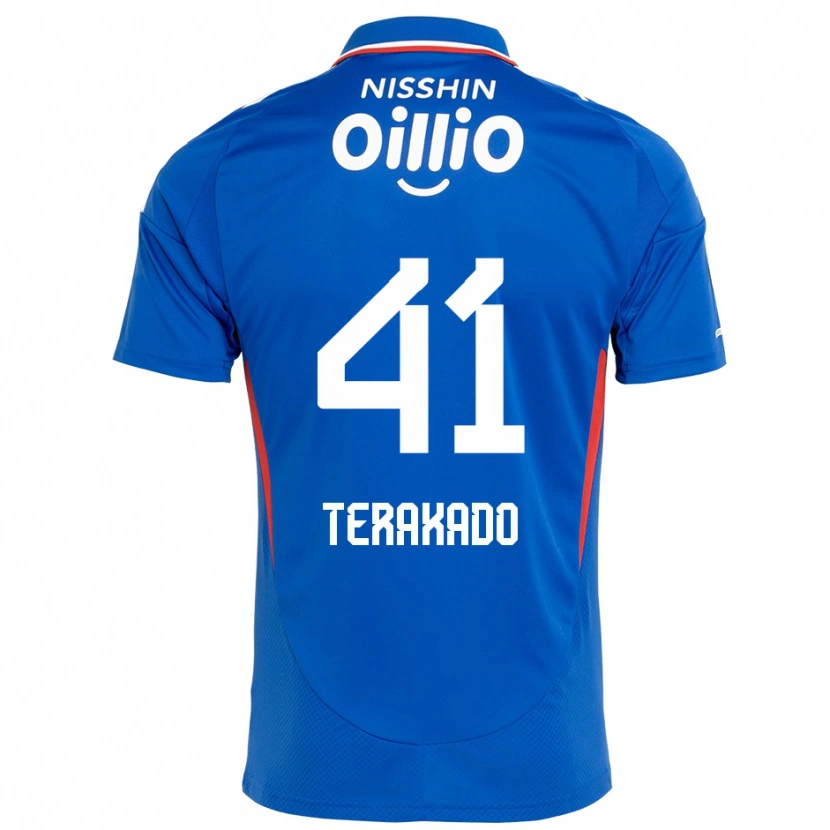 Danxen Børn Riku Terakado #41 Hvid Royal Blå Hjemmebane Spillertrøjer 2025/26 Trøje T-Shirt