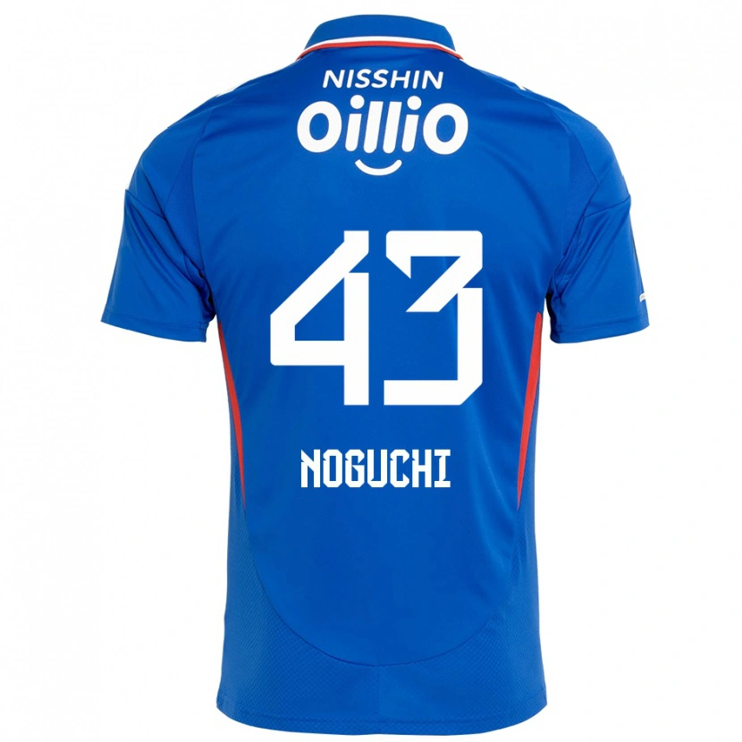 Danxen Børn Reno Noguchi #43 Hvid Royal Blå Hjemmebane Spillertrøjer 2025/26 Trøje T-Shirt