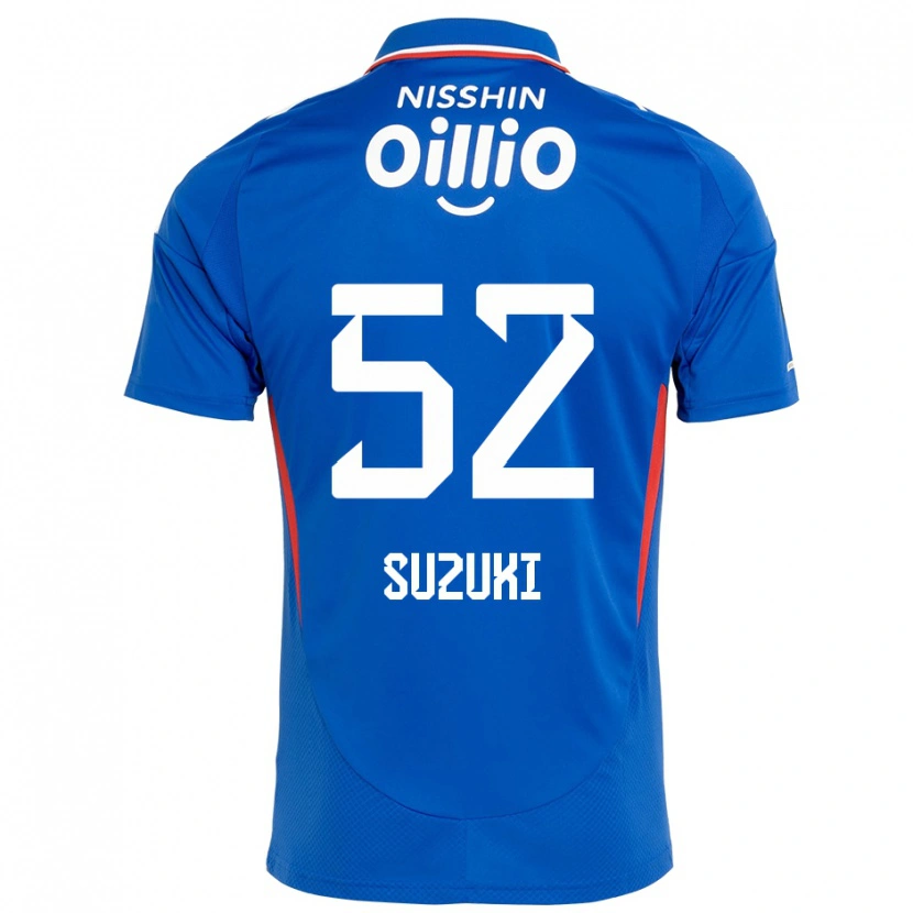 Danxen Børn Kai Suzuki #52 Hvid Royal Blå Hjemmebane Spillertrøjer 2025/26 Trøje T-Shirt