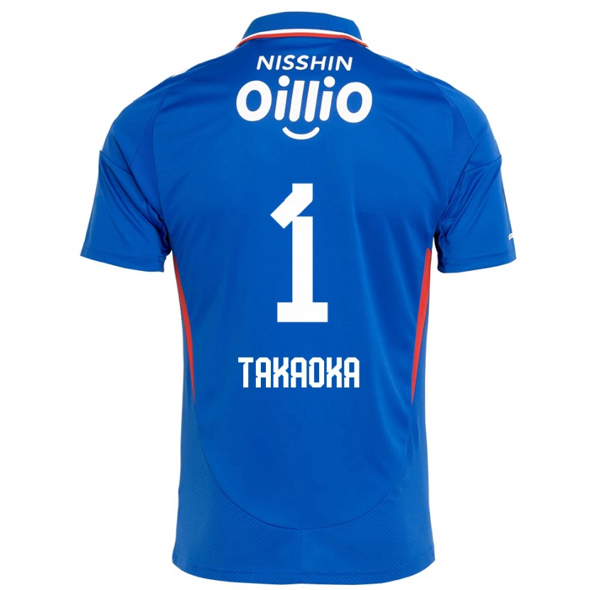 Danxen Børn Yohei Takaoka #1 Hvid Royal Blå Hjemmebane Spillertrøjer 2025/26 Trøje T-Shirt