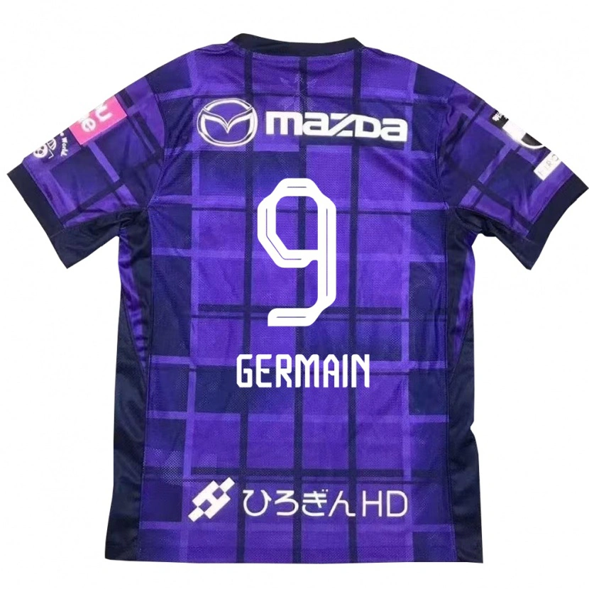 Danxen Børn Ryo Germain #9 Hvid Orange Hjemmebane Spillertrøjer 2025/26 Trøje T-Shirt