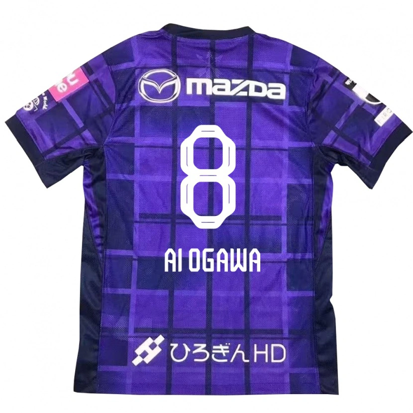 Danxen Børn Ai Ogawa #8 Hvid Orange Hjemmebane Spillertrøjer 2025/26 Trøje T-Shirt