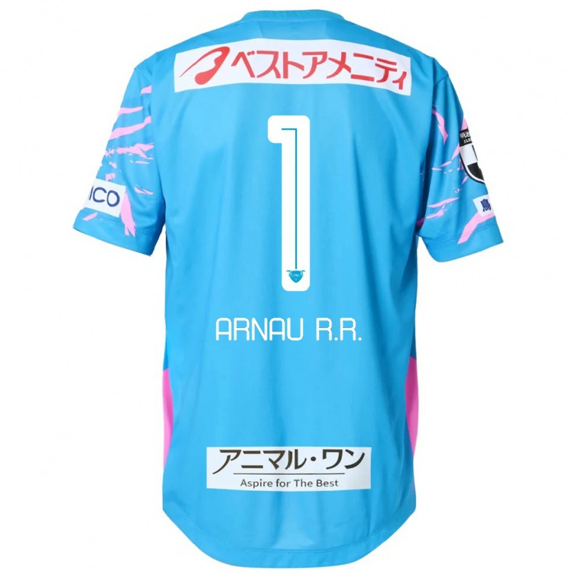 Danxen Børn Arnau Riera #1 Hvid Pink Hjemmebane Spillertrøjer 2025/26 Trøje T-Shirt