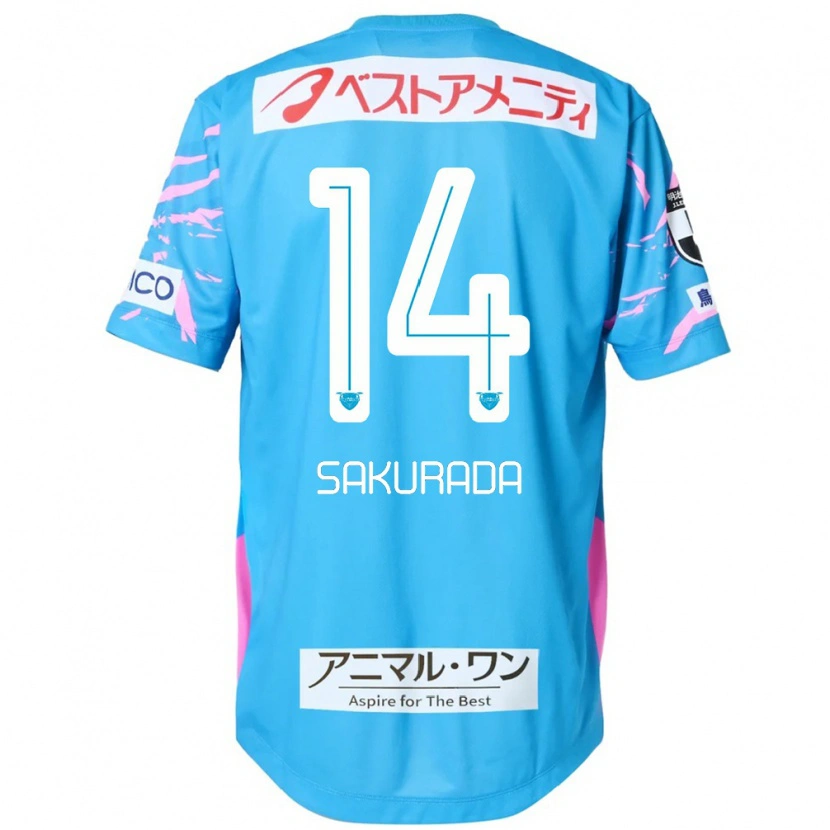 Danxen Børn Ryu Sakurada #14 Hvid Pink Hjemmebane Spillertrøjer 2025/26 Trøje T-Shirt