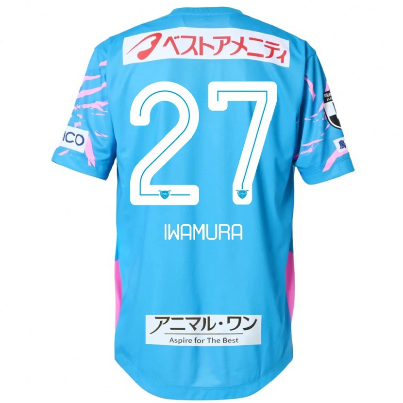 Danxen Børn Junnosuke Iwamura #27 Hvid Pink Hjemmebane Spillertrøjer 2025/26 Trøje T-Shirt