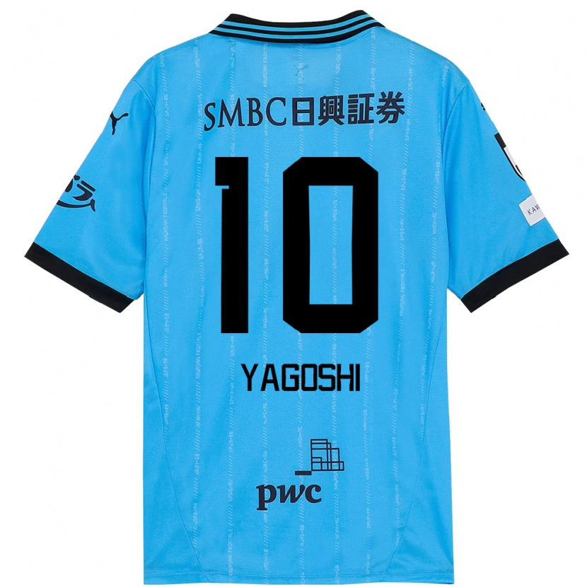 Danxen Børn Mikito Yagoshi #10 Hvid Himmelblå Hjemmebane Spillertrøjer 2025/26 Trøje T-Shirt