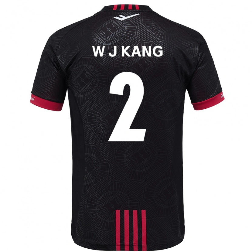 Danxen Børn Jae-Won Kang #2 Hvid Sort Hjemmebane Spillertrøjer 2025/26 Trøje T-Shirt